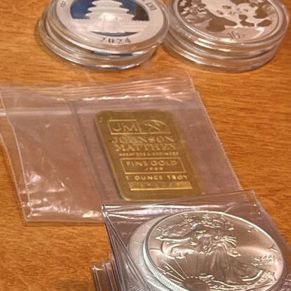 Coins And Gold Coins And Gold